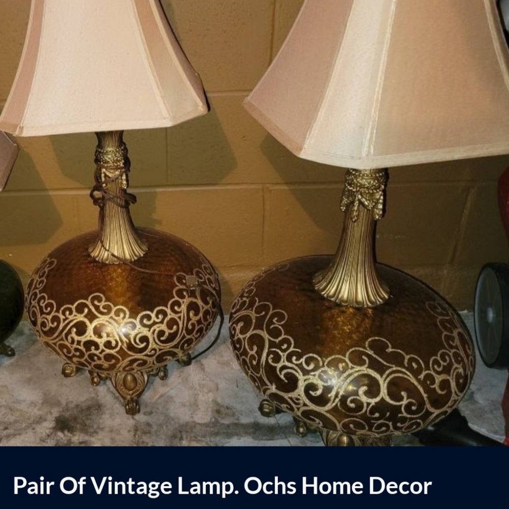 Pair Of vintage lamps